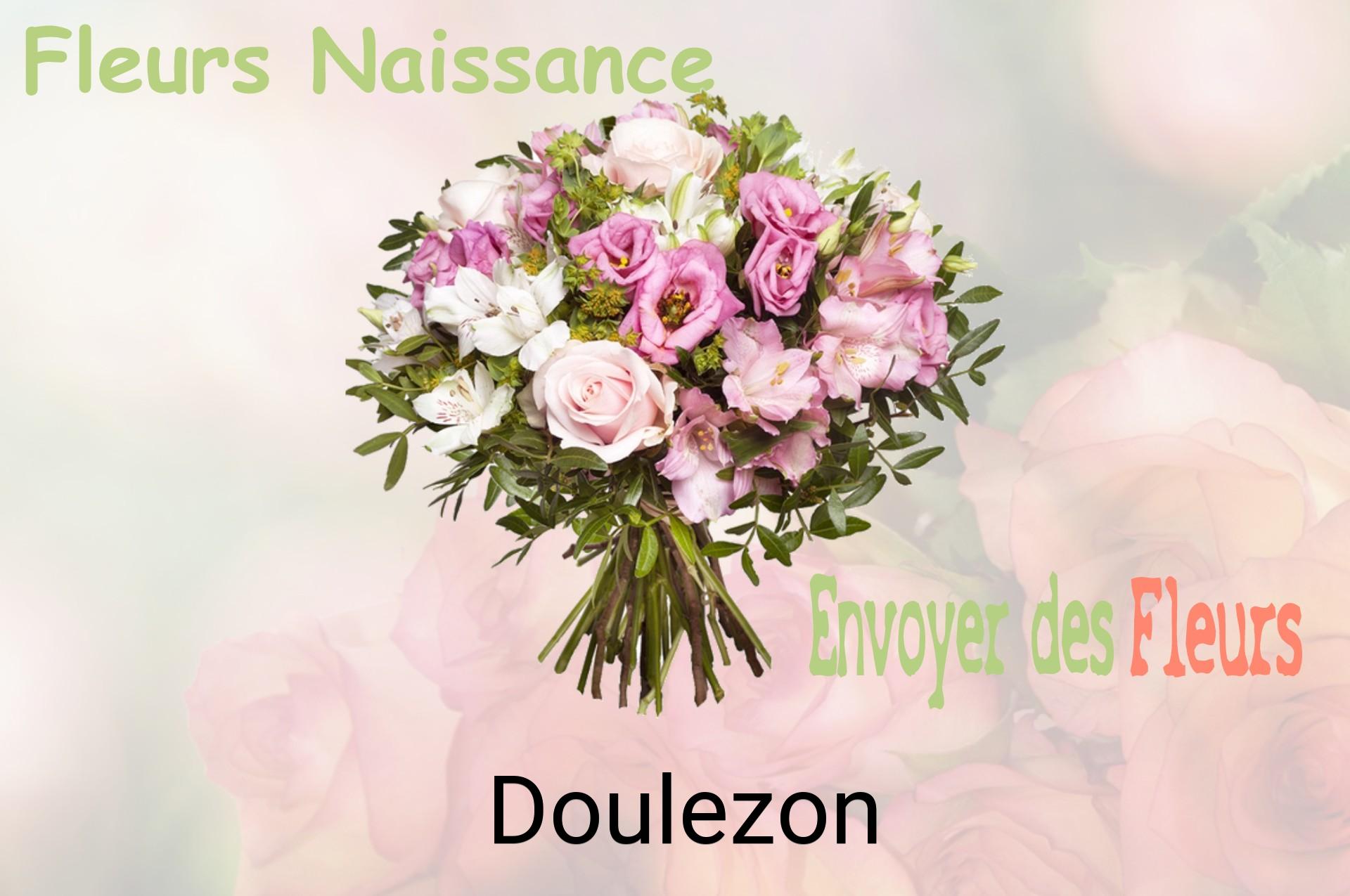 Bouquet de fleurs de naissance livré à Doulezon